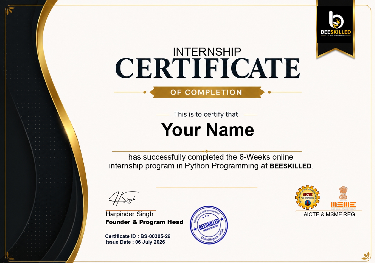 Certificate Sample